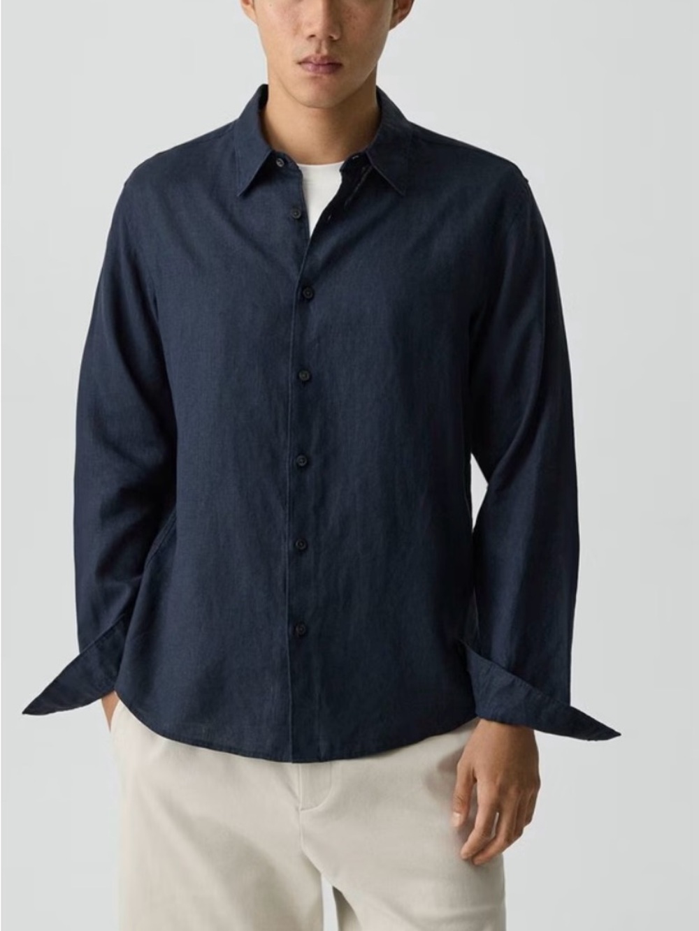 NWOT Theory Irving Shirt in Relaxed Linen